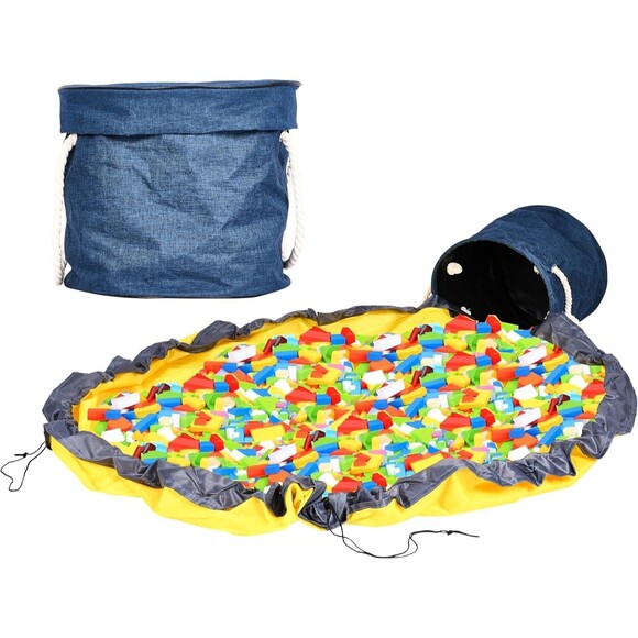 Unbranded Other - Large Toy Storage Basket and Play Mat for Kids Foldable Storage Organizer Box